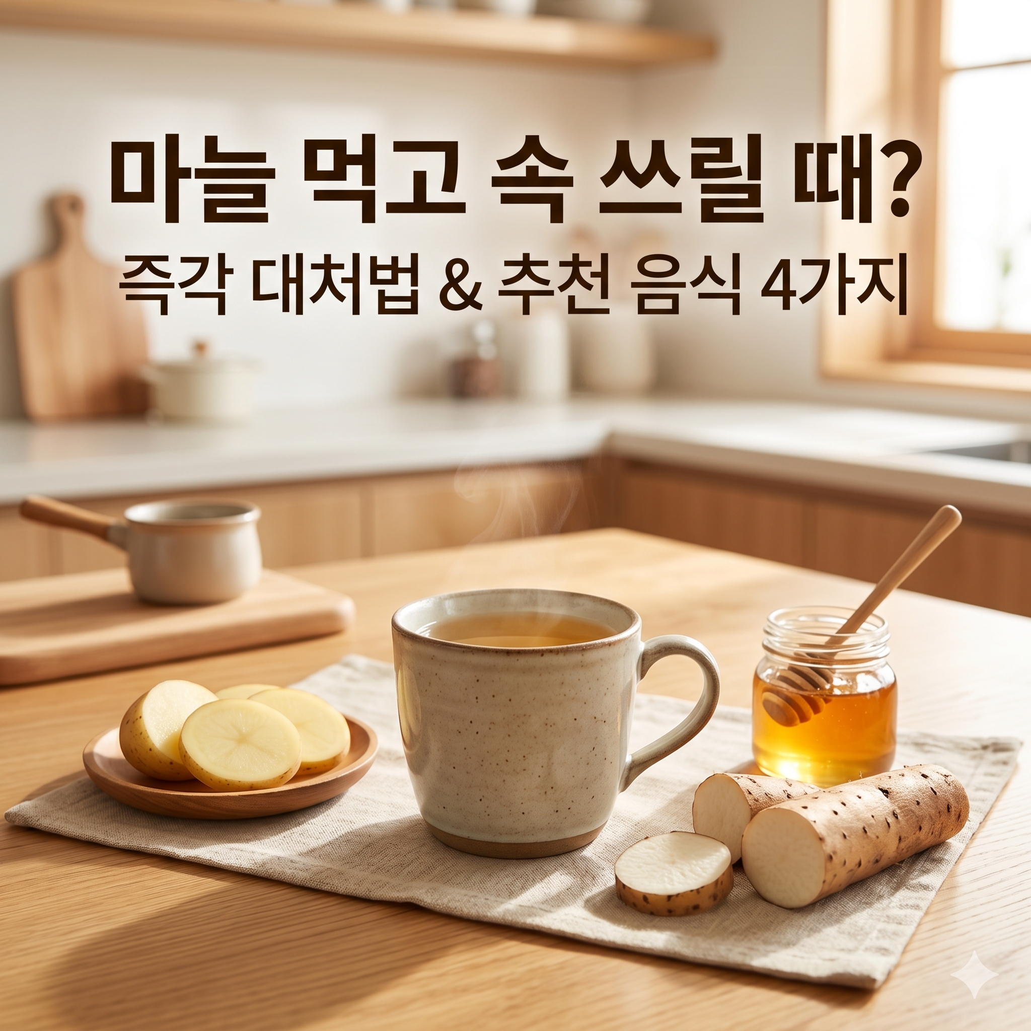 마늘먹고 속이 쓰릴때 대처법과 통증 가라앉히는 음식 4가지