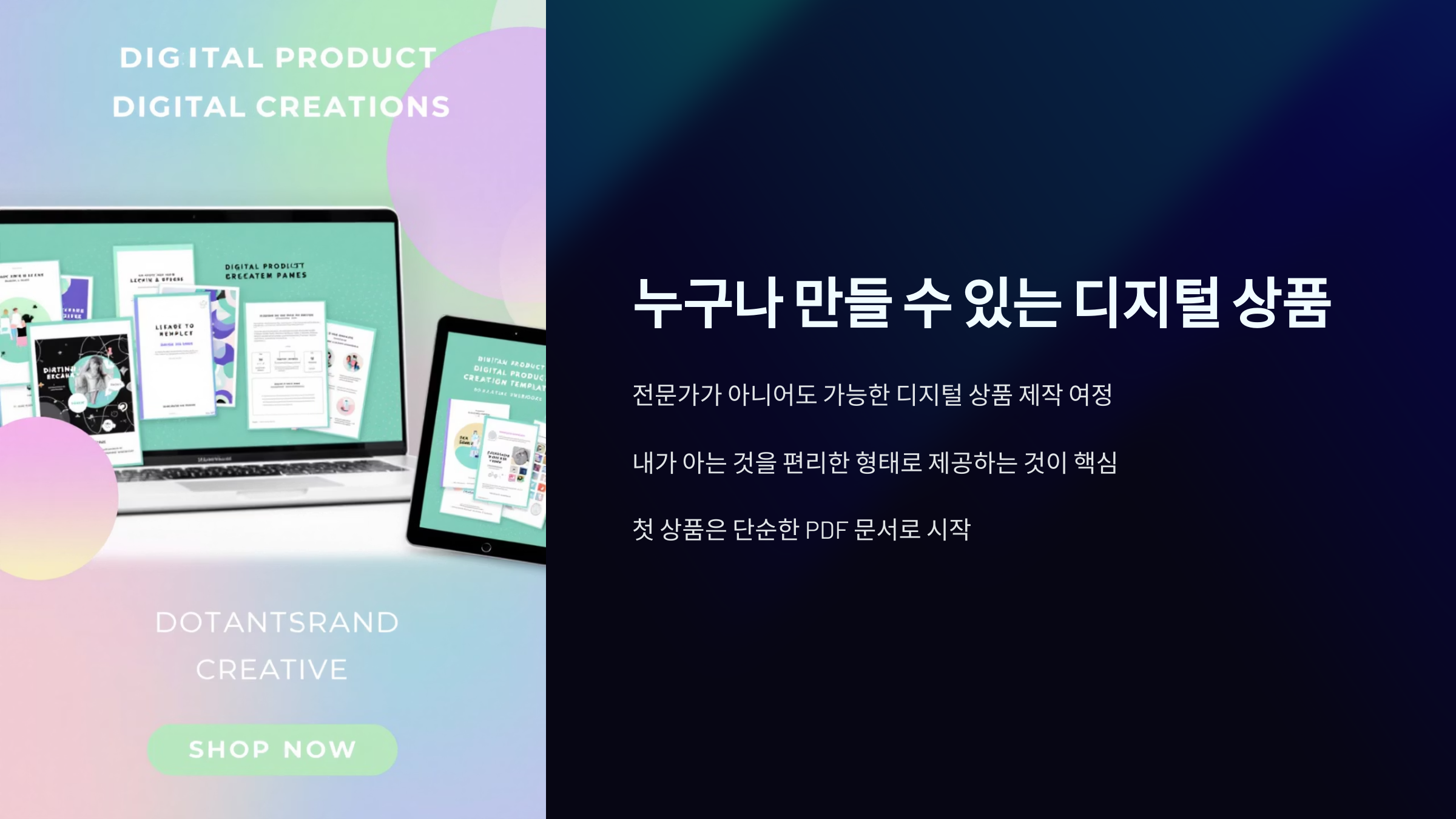 전문가 없어도 되는 디지털 상품 만들기 현실 가이드 주제