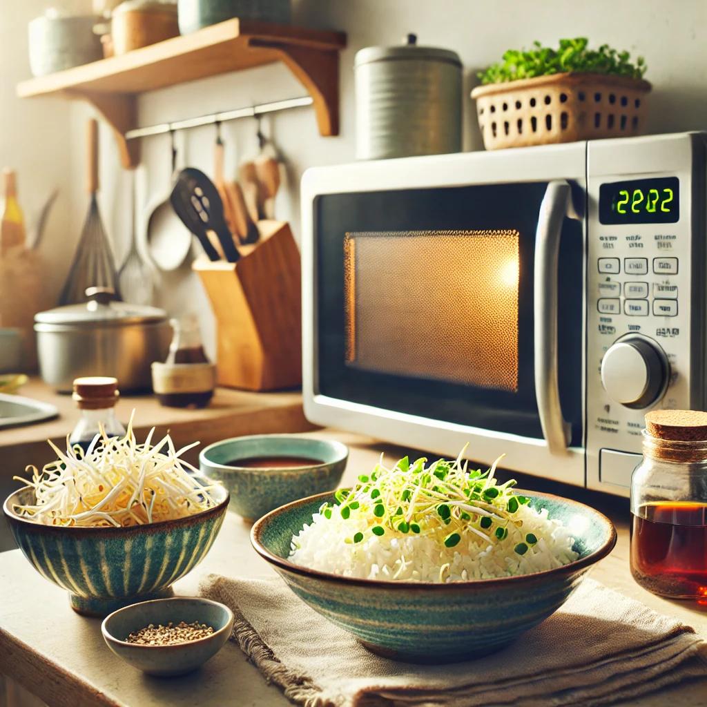 전자레인지 콩나물밥