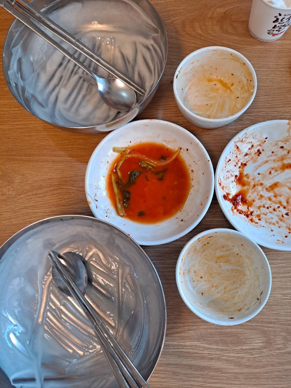 콩국수 전메뉴 클리어