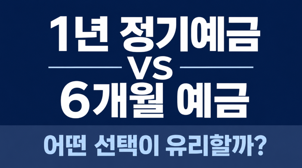 1년 정기예금 vs 6개월 예금 비교, 기준금리 인상기 어디에 넣을까?