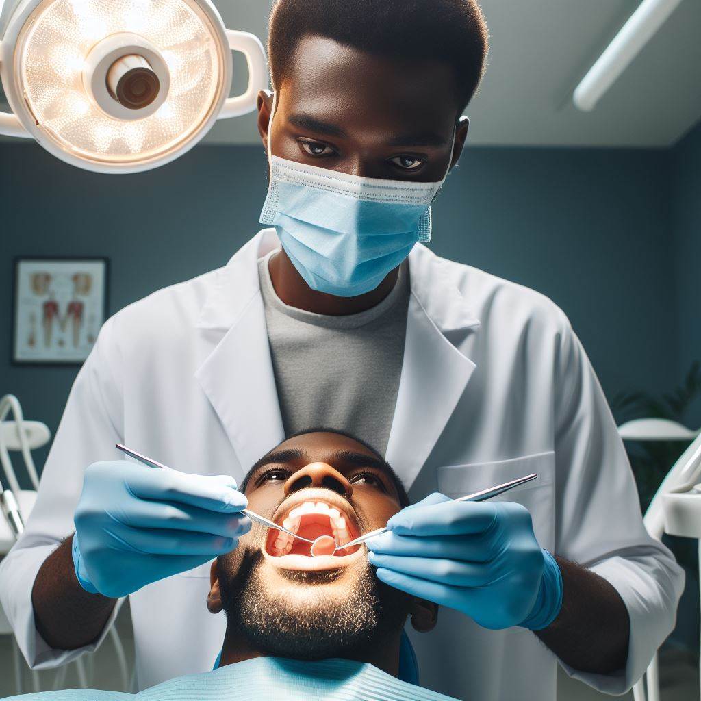 치주과 전문의 진료 모습