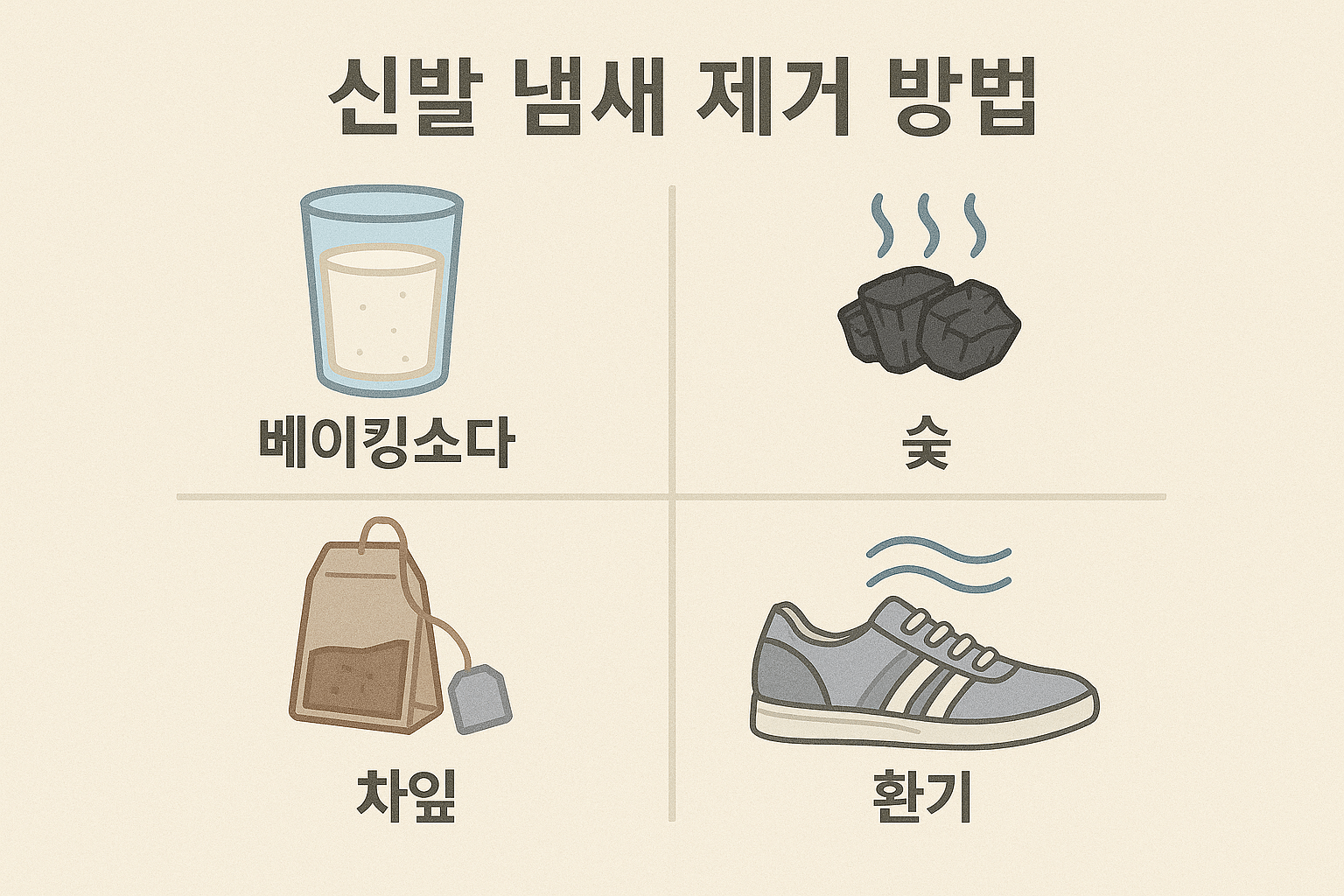 신발 냄새 제거 방법 정리