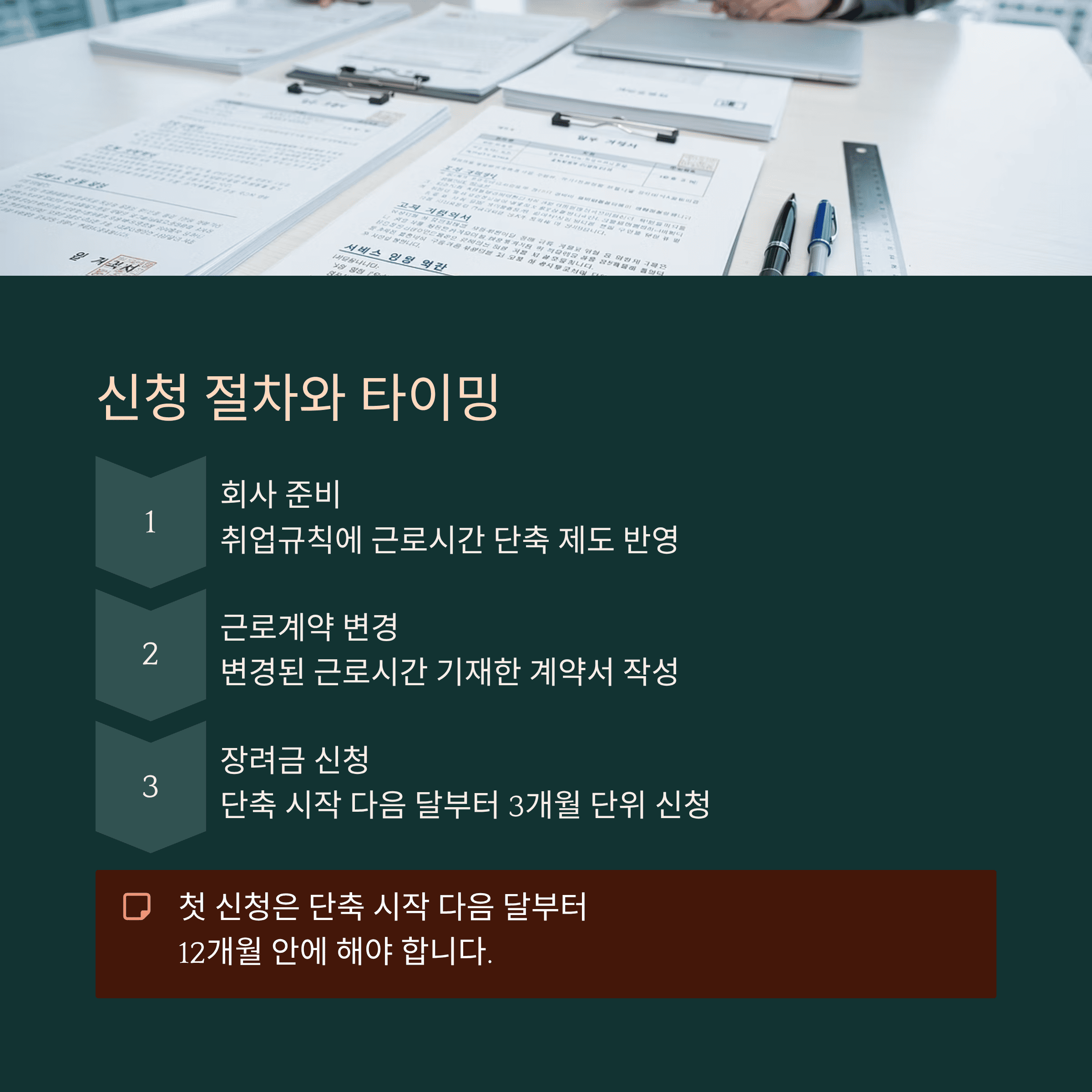 신청 절차와 타이밍