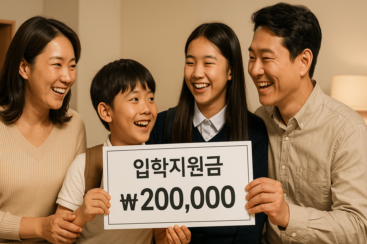 세종시 다자녀가정 입학지원금