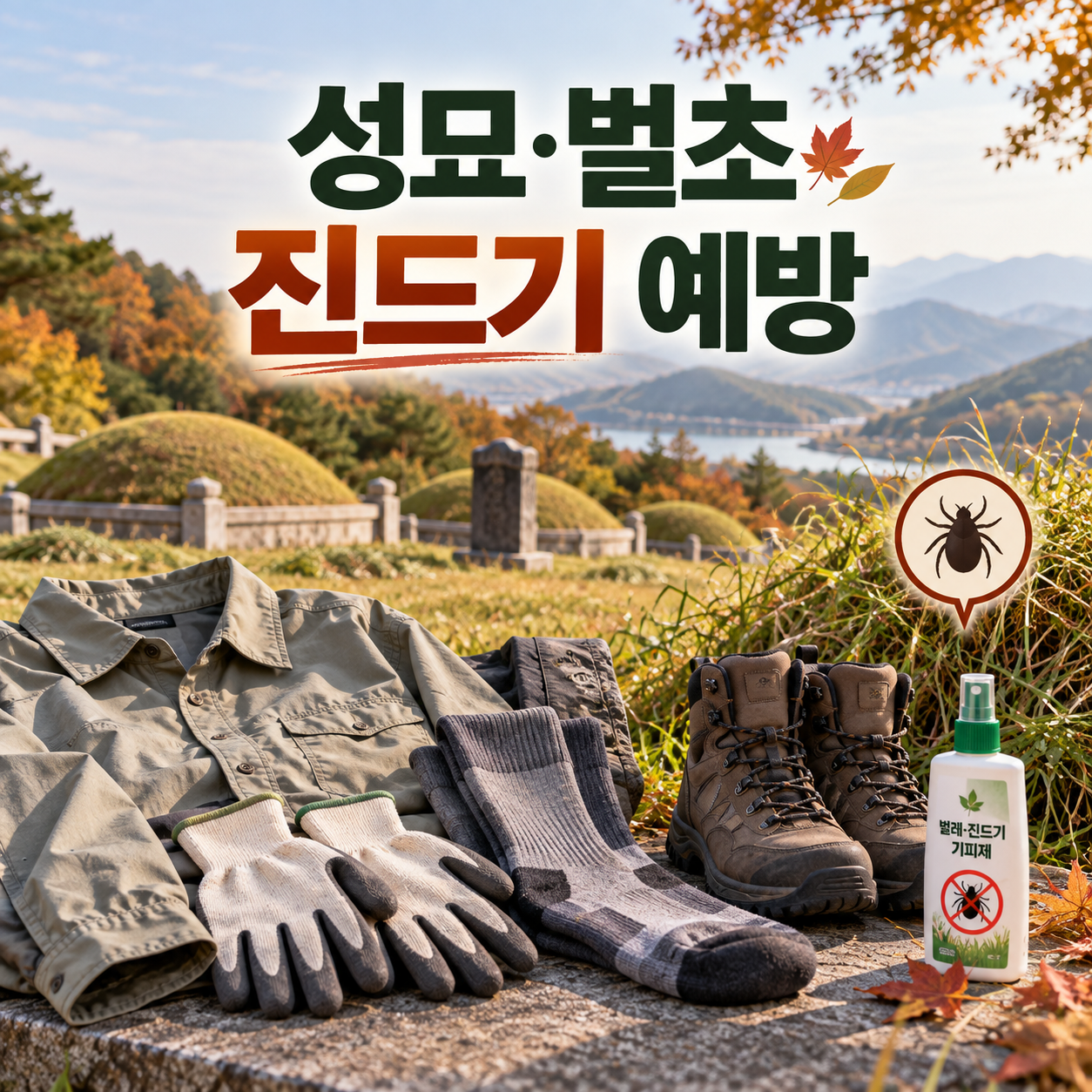 성묘&middot;벌초 갈 때 진드기 예방