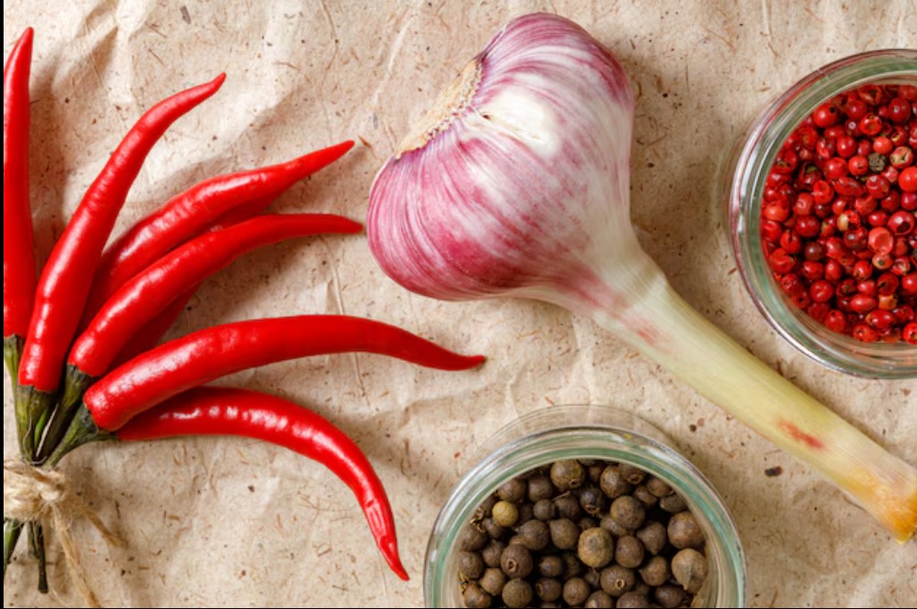 고추,마늘,후추