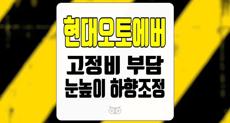 현대오토에버, 고정비 부담으로 인한 주가 하향 조정과 미래 전망