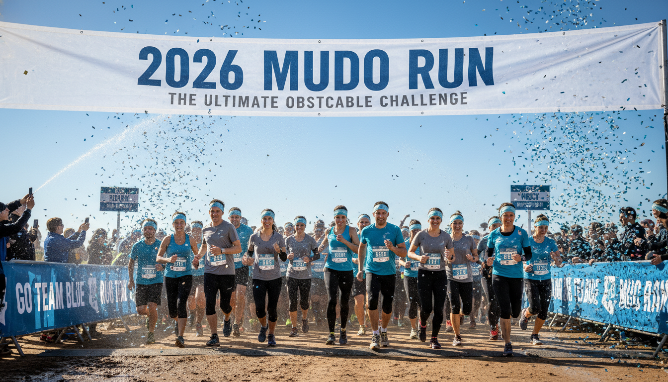 2026 무도런 마라톤 대회 참가자들이 환하게 웃으며 달리고 있는 활기찬 모습