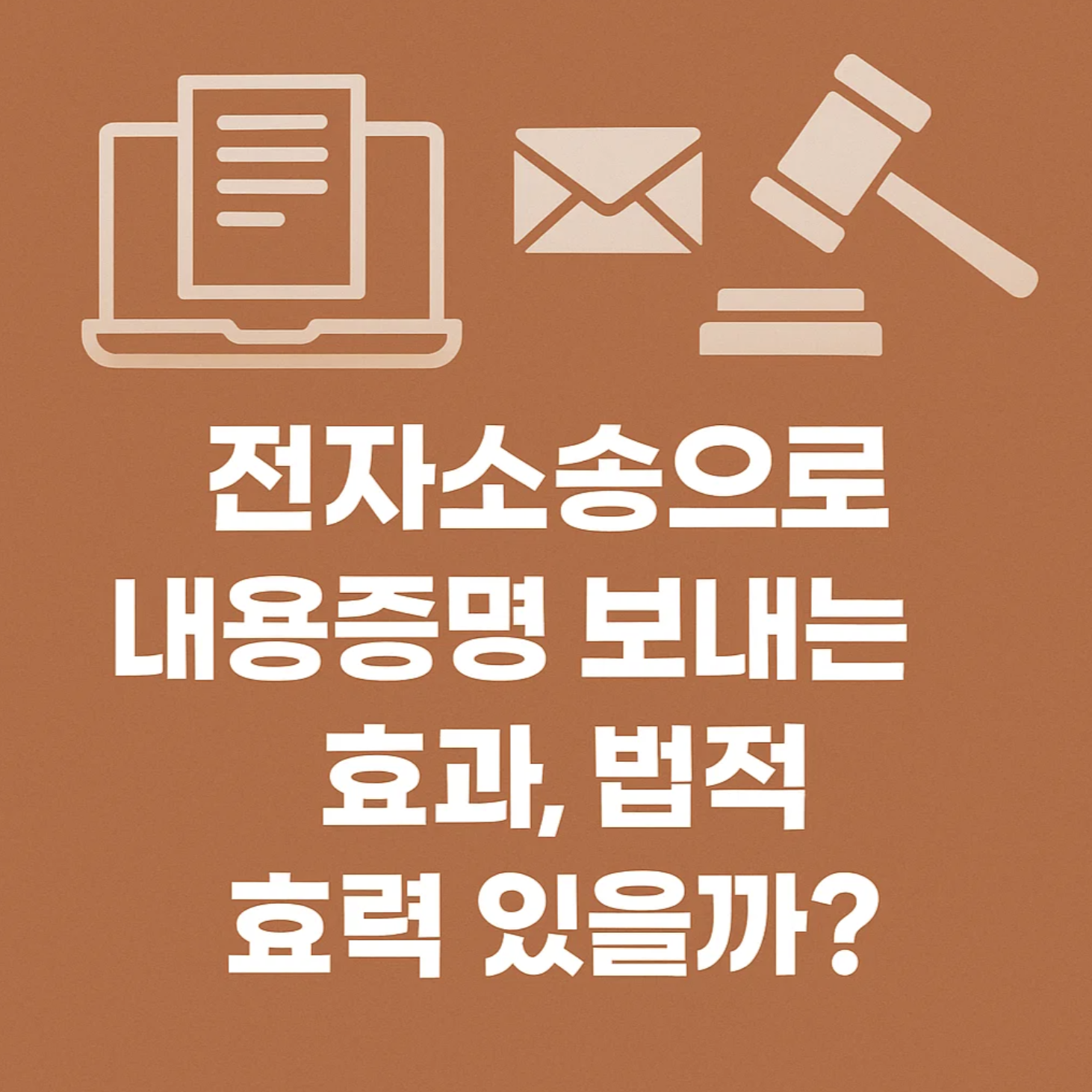 전자소송으로 내용증명 보내는 효과, 법적 효력 있을까?