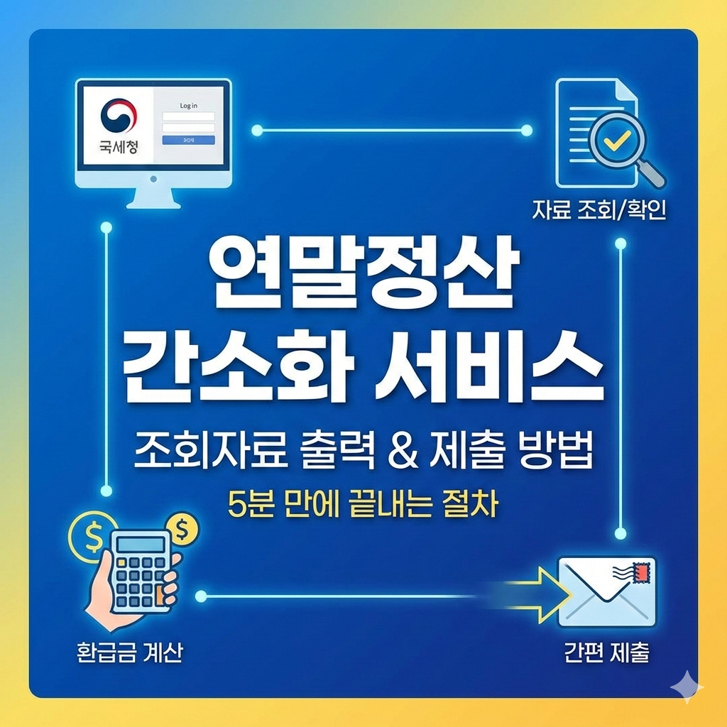 연말정산 간소화 서비스 조회자료 출력 제출 방법? 5분 만에 끝내는 절차