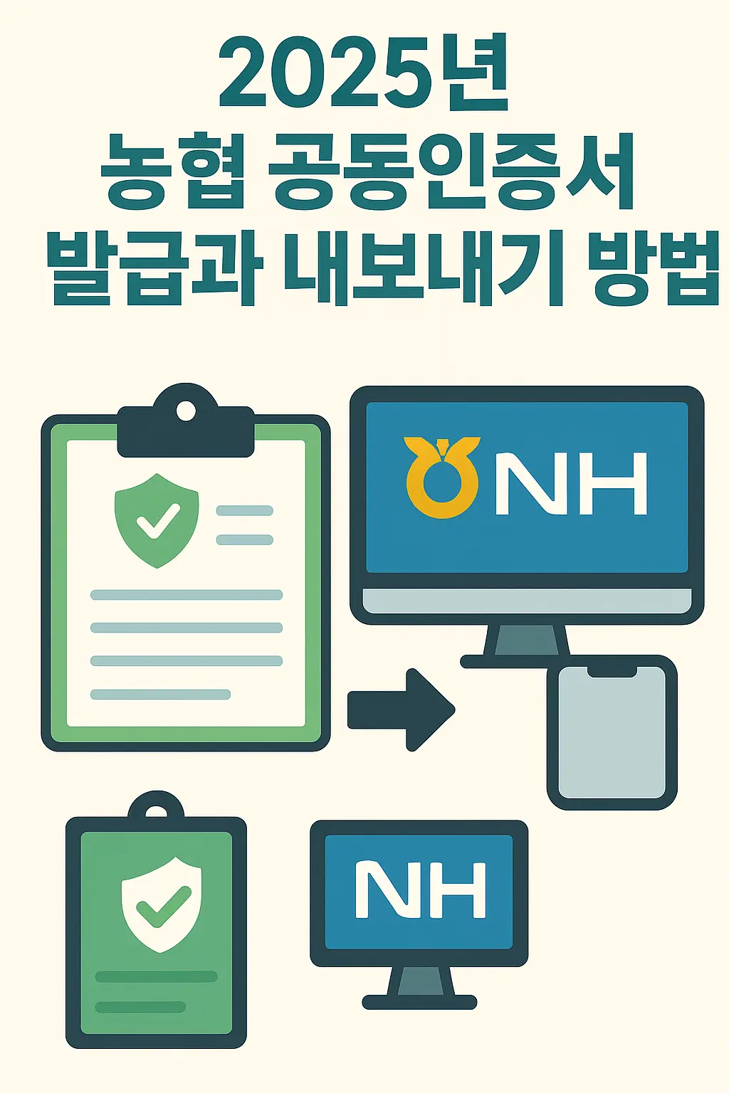 2025 농협 공동인증서 발급과 내보내기 방법