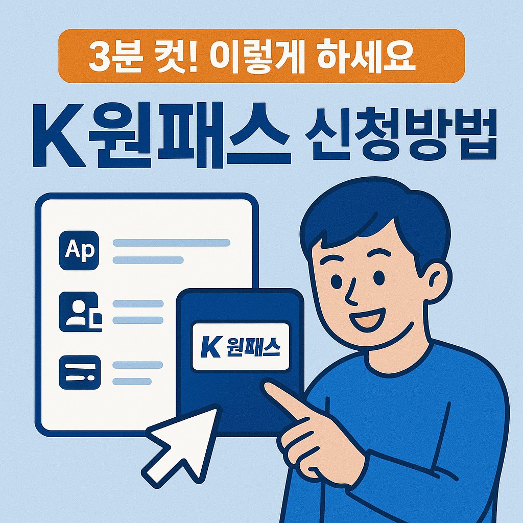 K-원패스 신청방법 및 비교 혜택 총정리! (K패스 차이점)