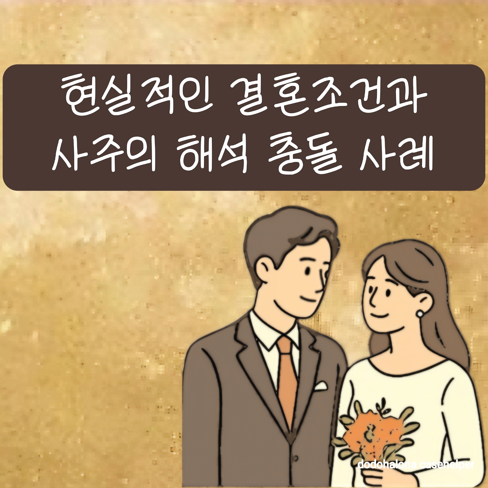 현실적인 결혼조건과 사주의 해석 충돌 사례