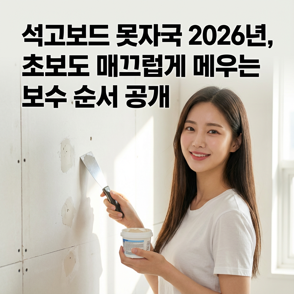 석고보드 못자국 2026년 ｜ 초보도 매끄럽게 메우는 보수 순서 공개