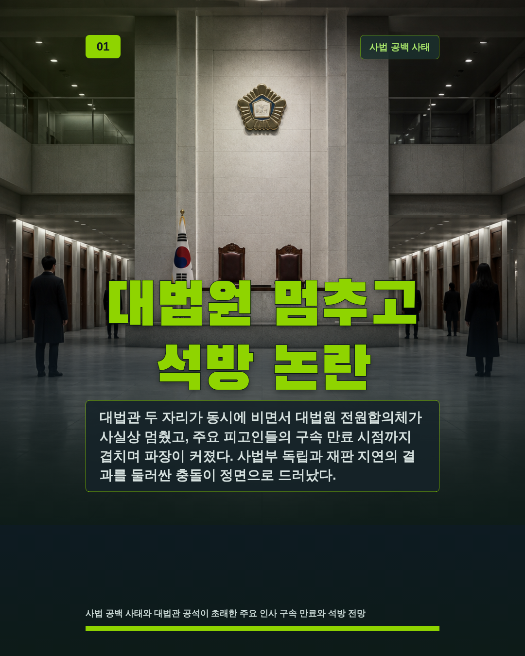 대법원 멈추고 석방 논란