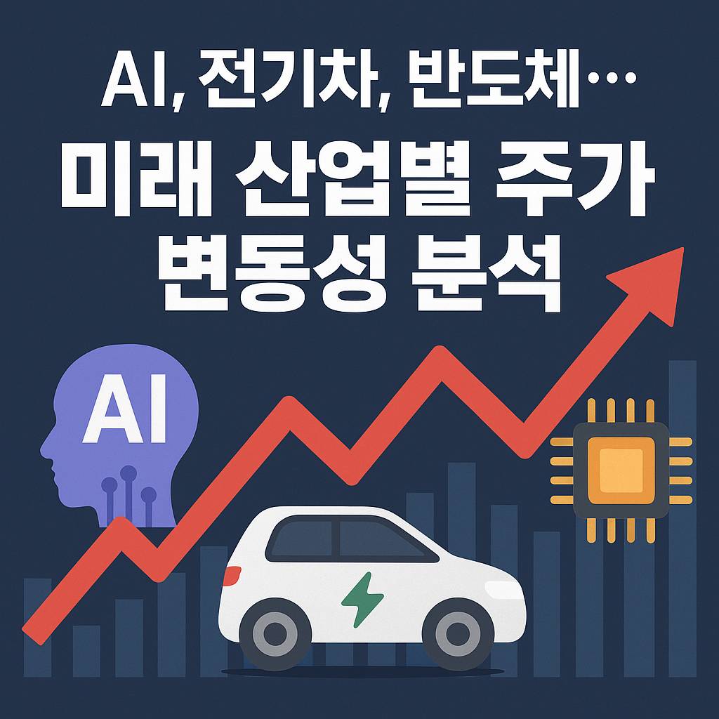 AI, 전기차, 반도체 미래 산업별 주가 변동성 분석