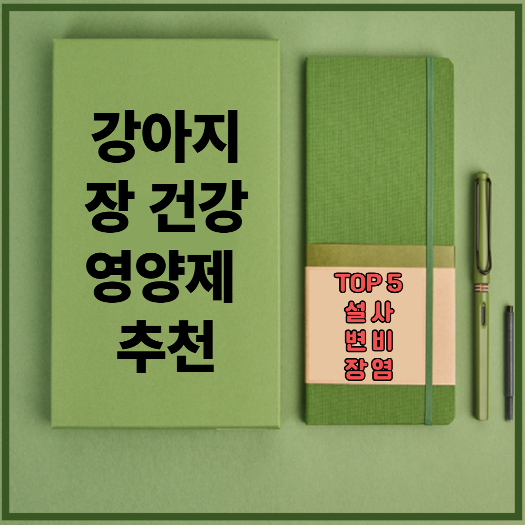 강아지 장 건강 영양제 추천 TOP5