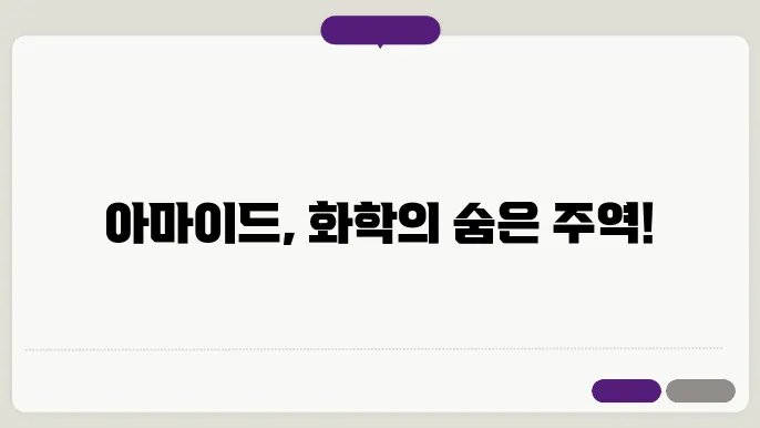 아마이드의 화학적 특성과 응용