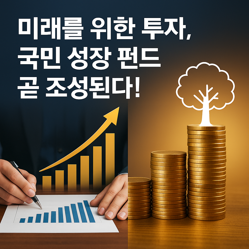 미래를 위한 투자, 💰 국민 성장 펀드 곧 조성된다!