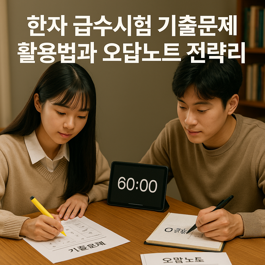 한자 급수시험 기출문제 활용법과 오답노트 전략 총정리