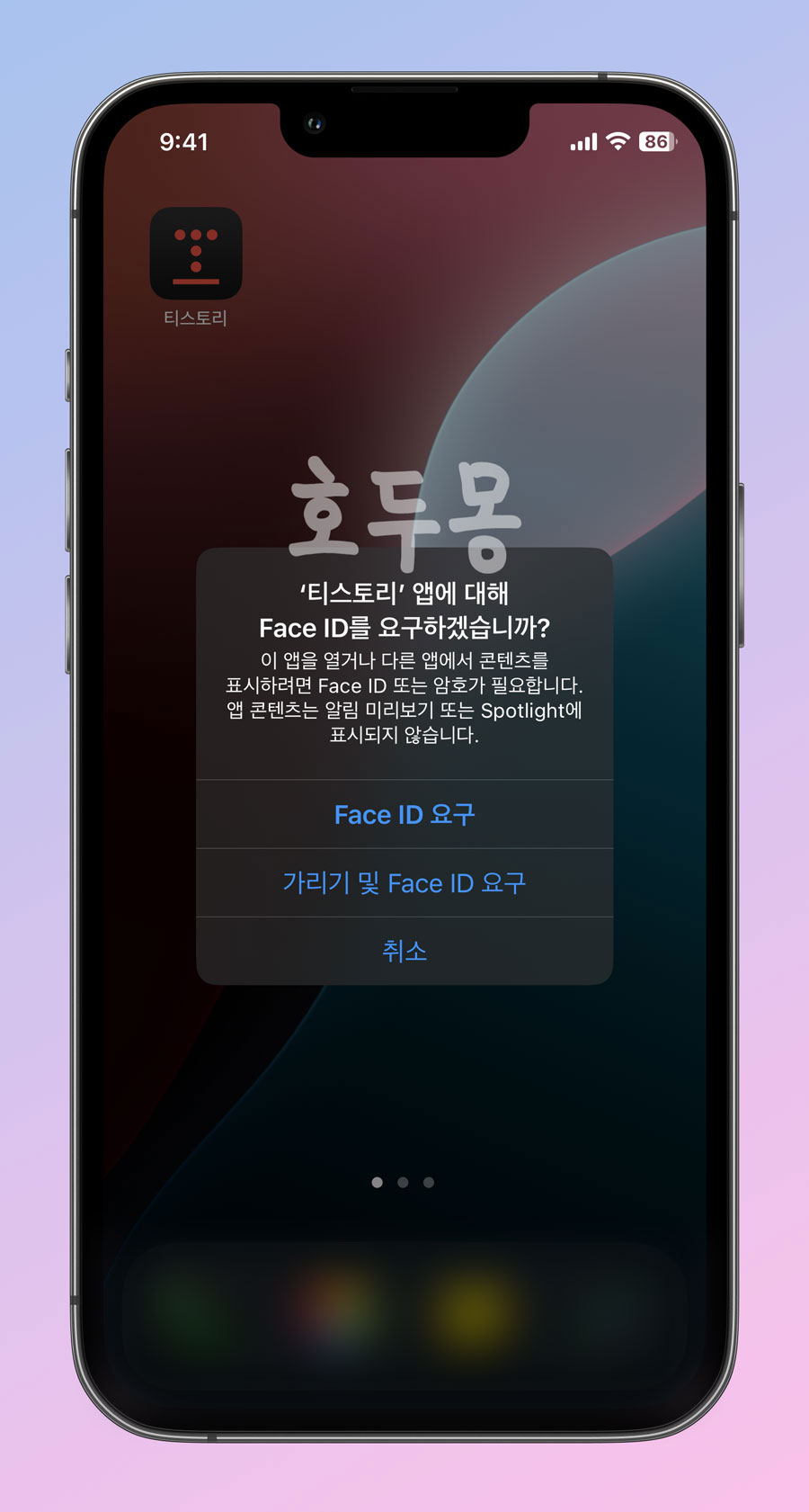 Face ID 요구