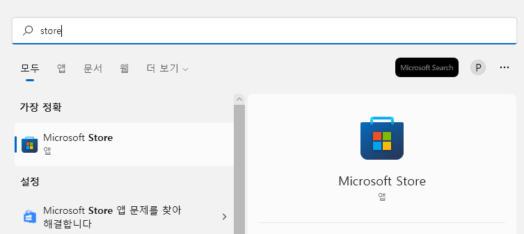 Microsoft Store 접속 방법