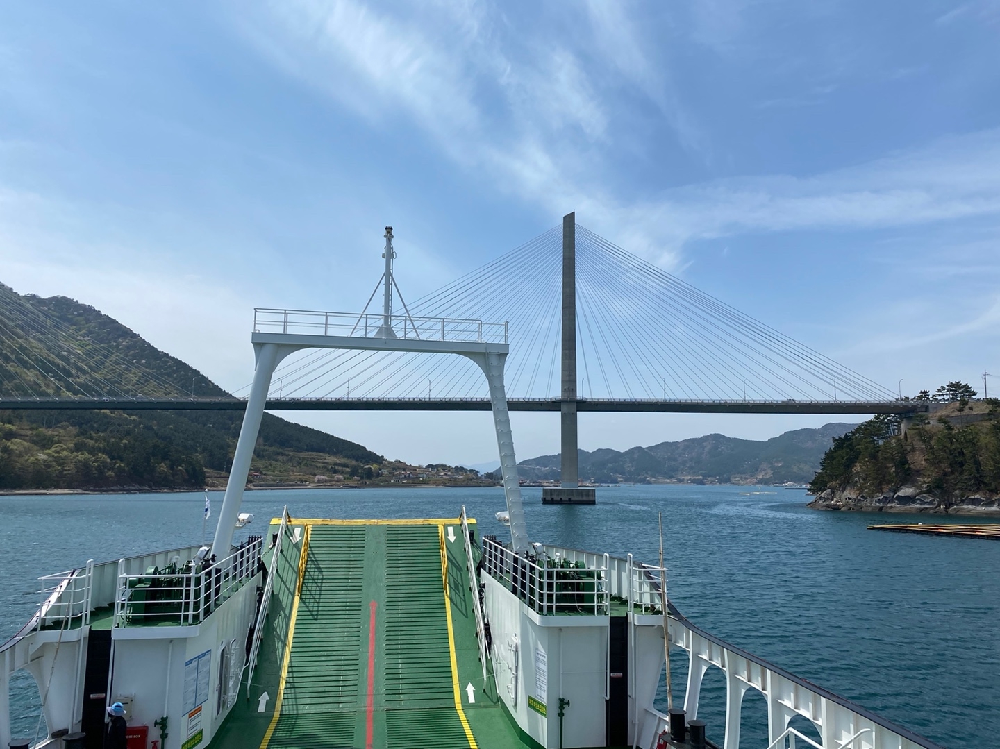 사량도 배편 사량호 앞 좌석