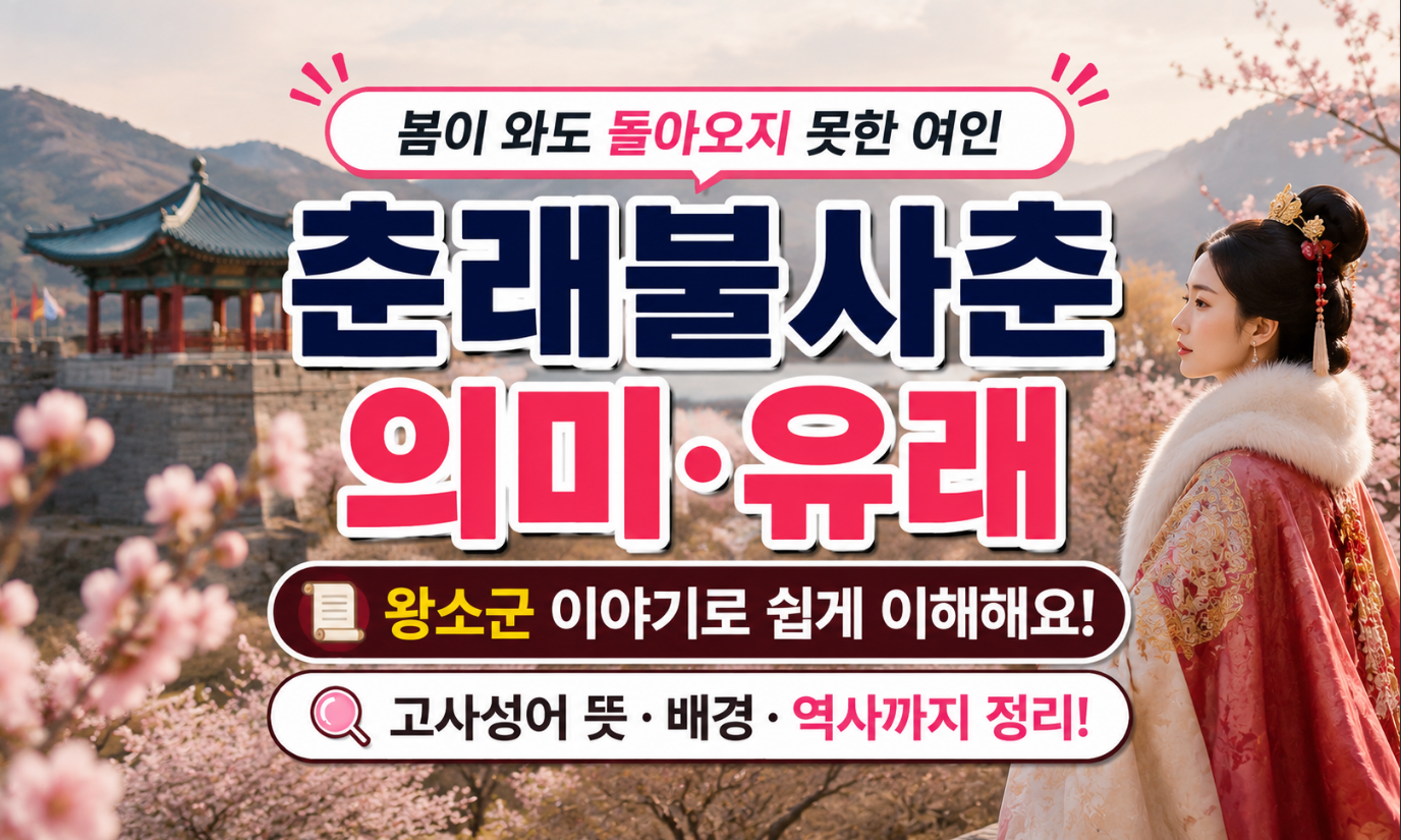 춘래불사춘 의미 유래 왕소군