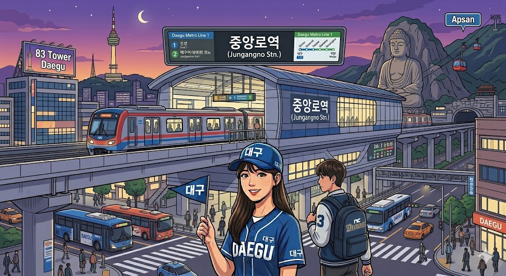 대구지하철 2호선 시간표 정보