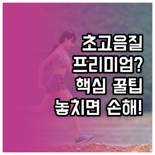 벅스 초고음질 요금제 선택 기준과 프..
