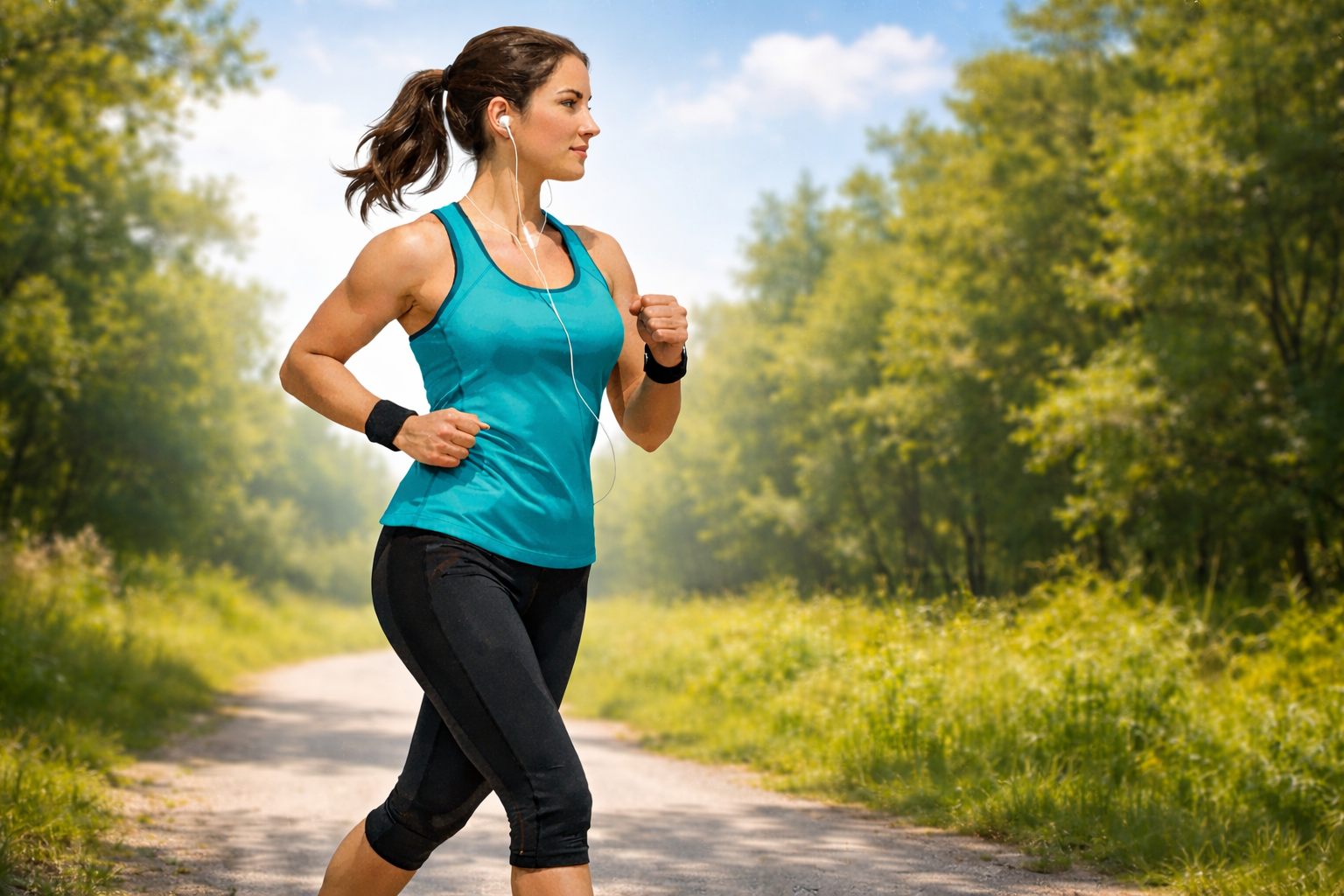 가볍게 달리는 모습