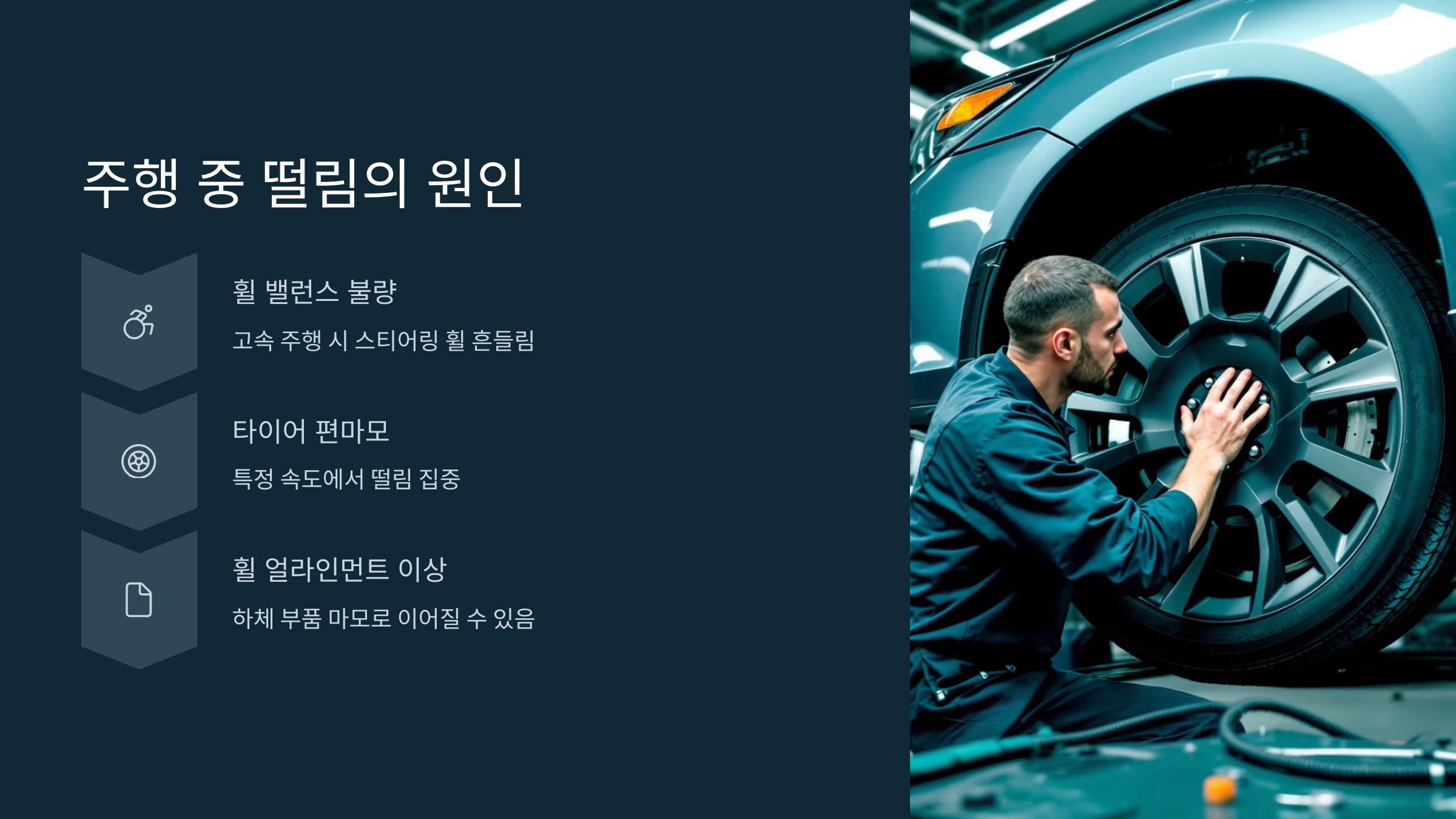 주행 중 떨림의 원인