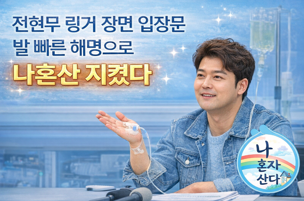 전현무 링거 논란, 빠른 해명이 나혼산 구한 이유