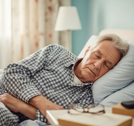 수면 하고있는 시니어