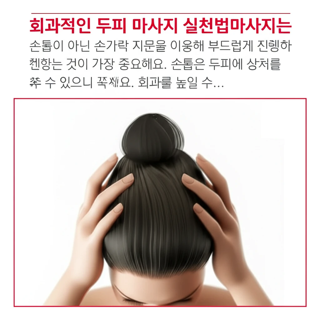 정수리 탈모, 꾸준한 두피 마사지로 ..
