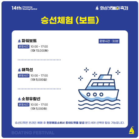 화성 뱃놀이축제