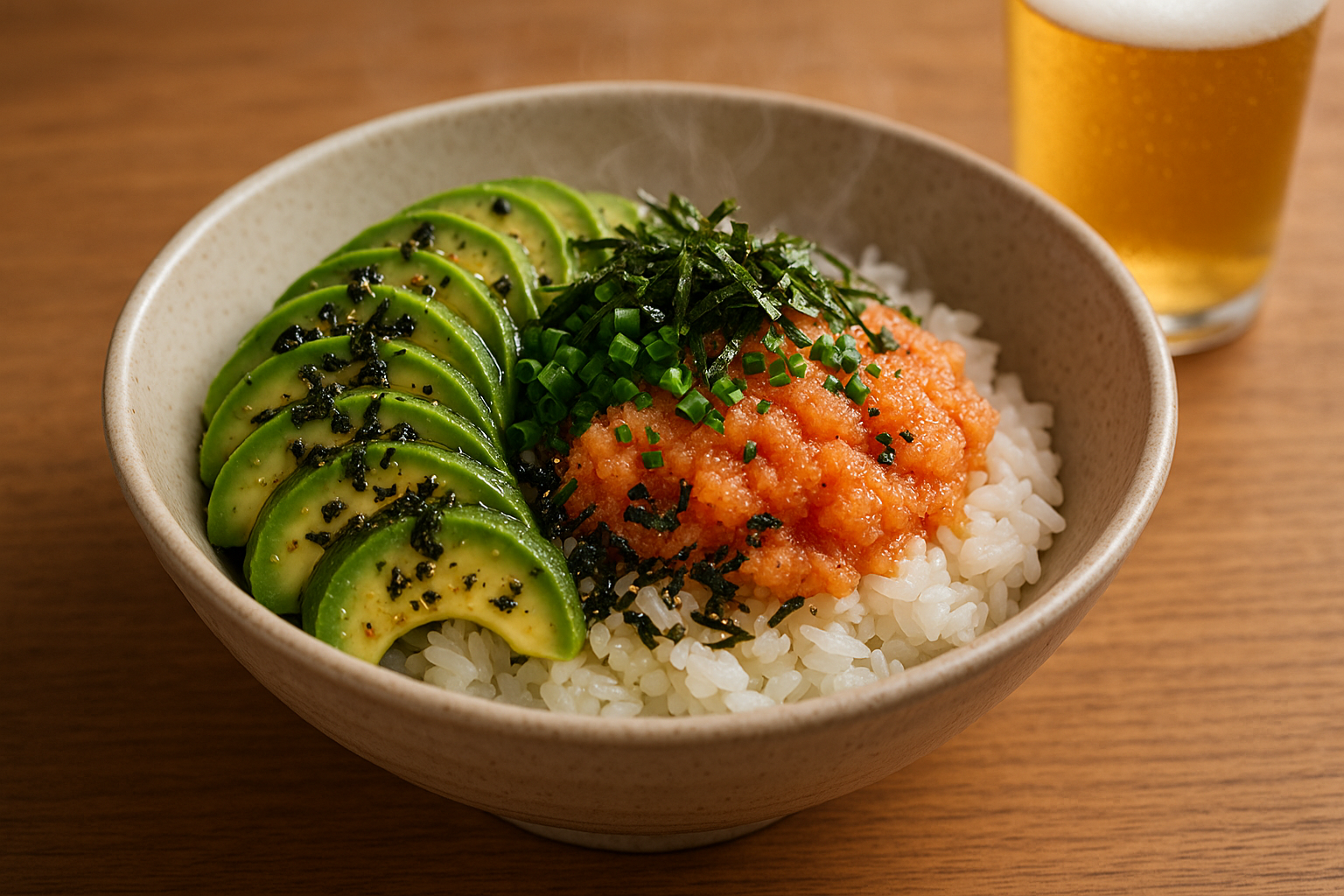 부드럽고 감칠맛 폭발하는 명란 아보카도 덮밥