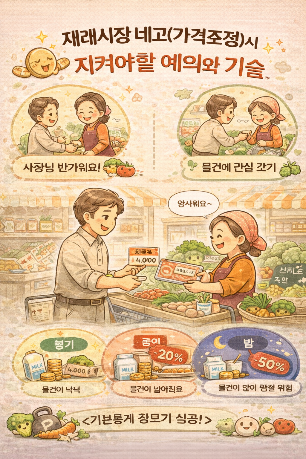 재래시장 네고(가격조정) 시 지켜야 할 예의와 기술