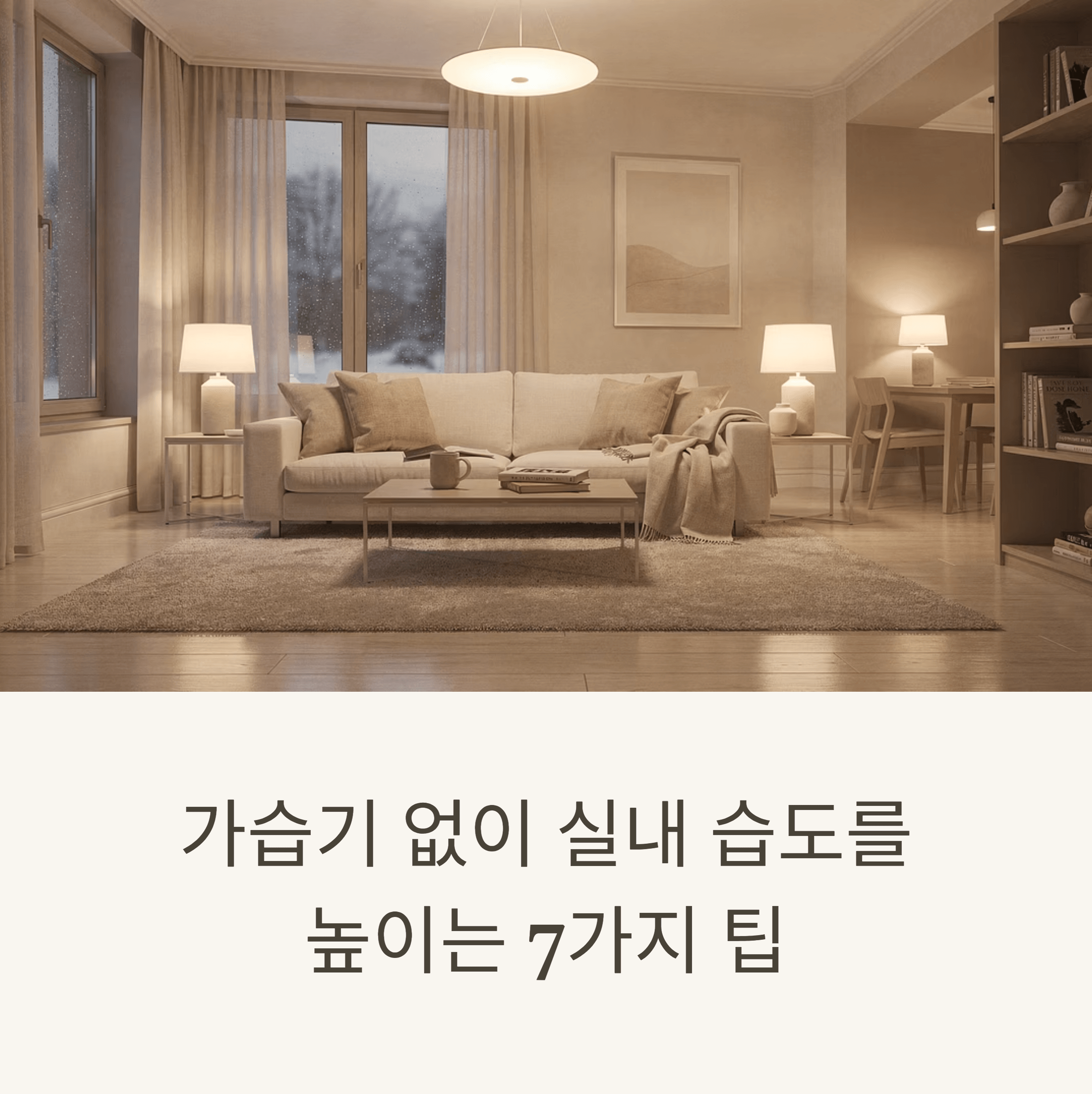 가습기 없이 실내 습도를 높이는 7가지 팁