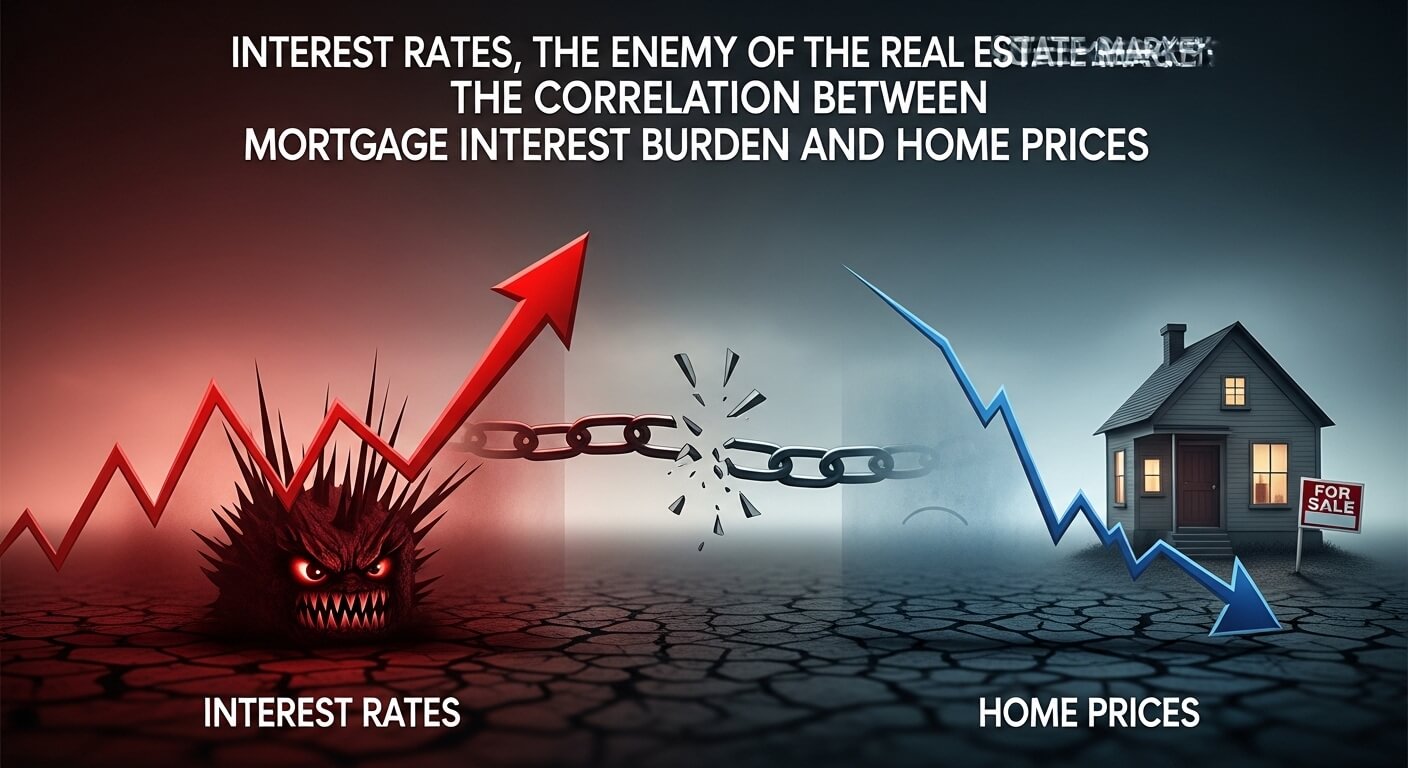 부동산 시장의 적, 금리: 주택담보대출 이자 부담과 집값의 상관관계