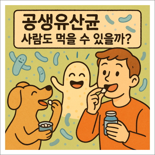 공생유산균 사람도 먹을 수 있을까?