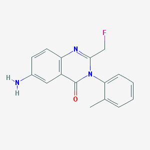 아로베스트정 주성분 아플로쿠알론의 구조식