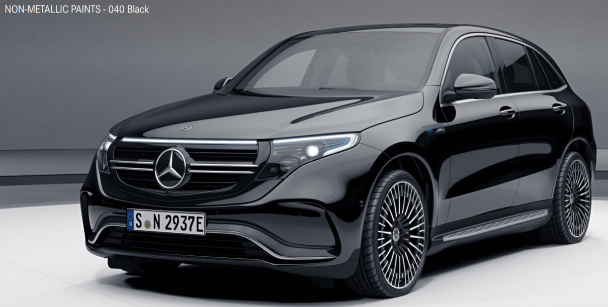 Black(색상 코드 : 040) 벤츠 EQC 색상코드 - Black(색상 코드 : 040)