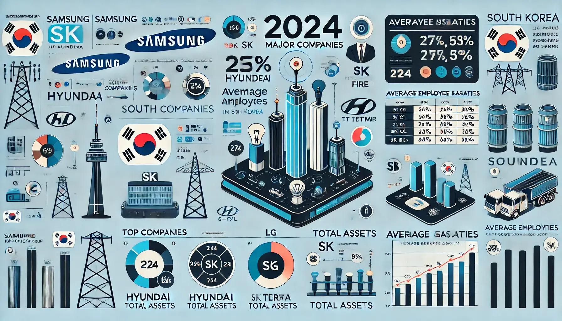 2024년 최신 대기업 순위표 및 기준