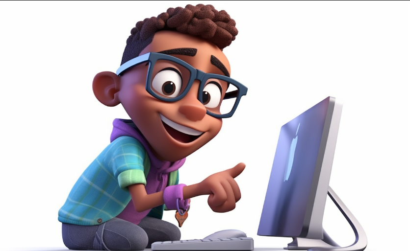 컴퓨터를 하는 아이, 메타태그