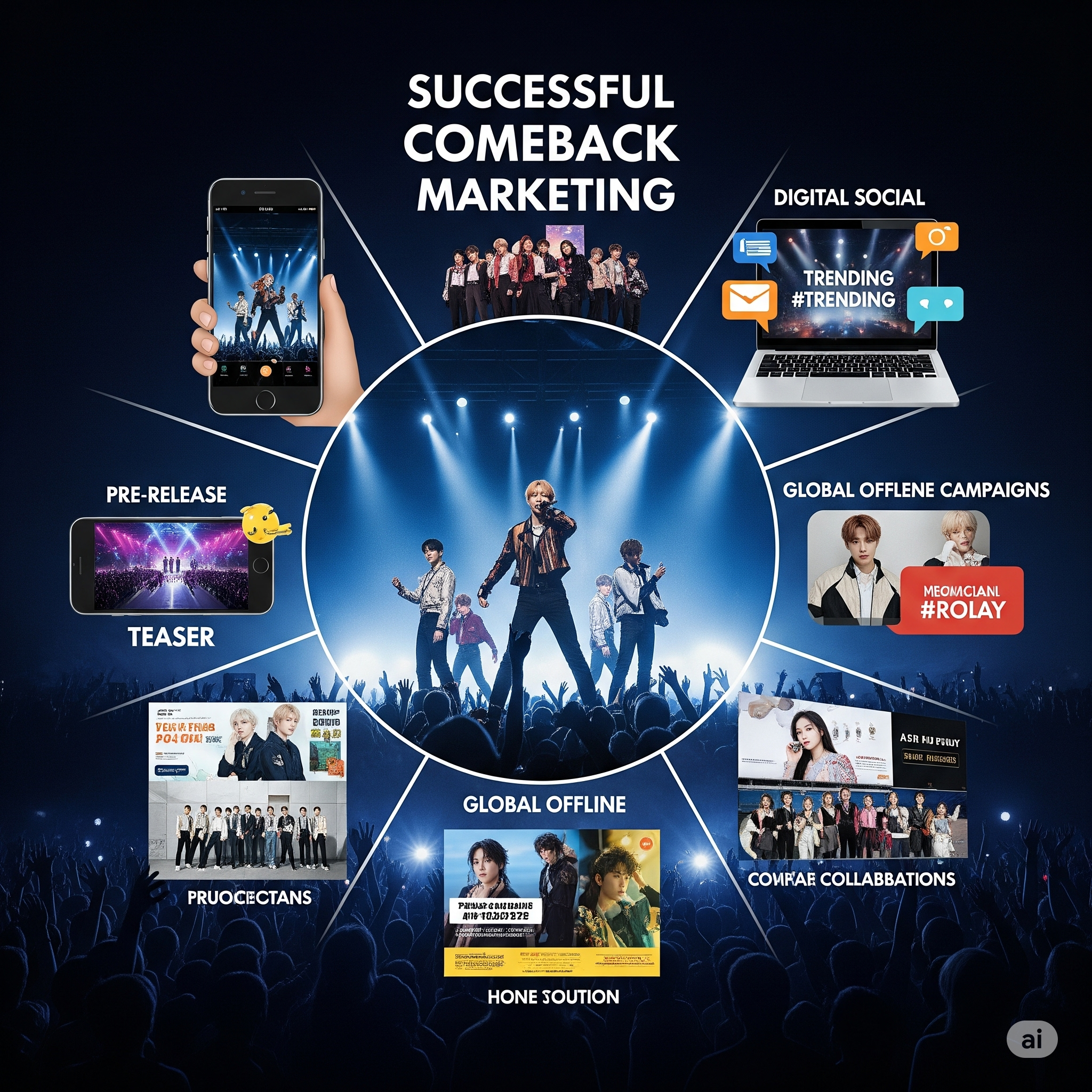 컴백 마케팅 전략과 성공사례 (사전 콘텐츠 전략, 디지터러 참여 마케팅, 오프라인+글러벌 캠페인)