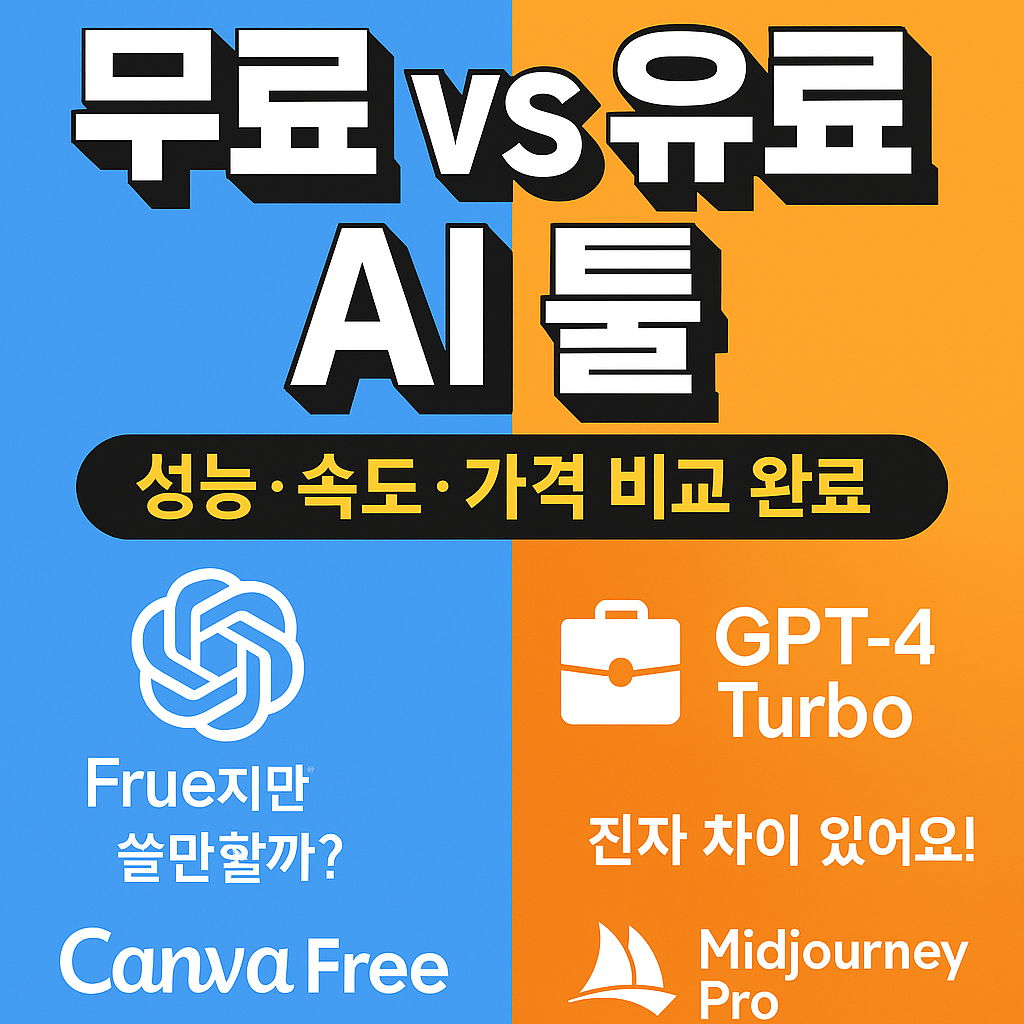 무료 vs 유료 AI 툴, 성능 차이 클까?
