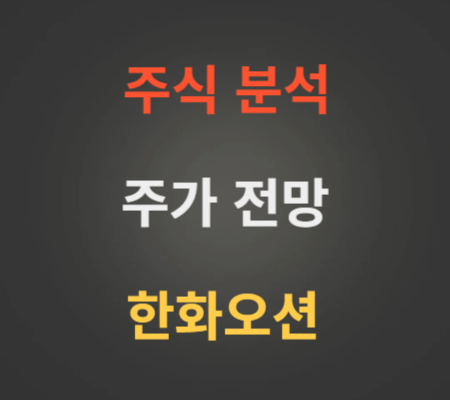 한화오션 주가 전망 분석 (7월4주)