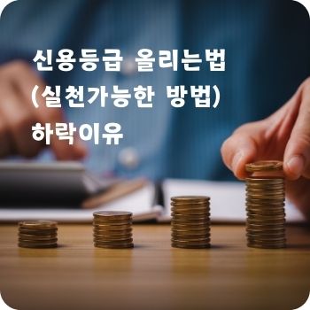 신용등급 올리는법 하락이유